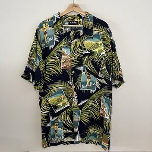 kad clothing shirt Co. Hawaiian button down shirt Men's Large